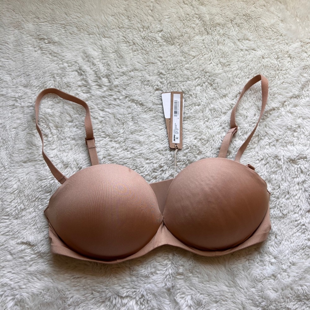 SKIMS Women's Ultimate Push-Up Strapless Bra Clay Tan BA-BAN-9056‎ Size 32C NEW